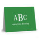 Colorful with White Monogram Folded Note Cards Image 3 of 16